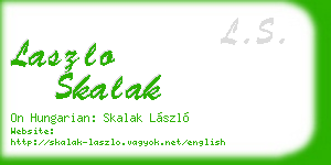 laszlo skalak business card